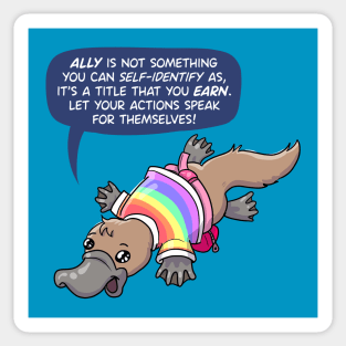 Ally Fanny Pack Platypus Sticker